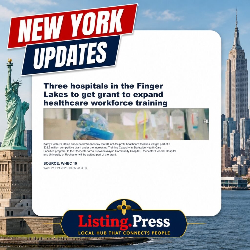 Three hospitals in the Finger Lakes to get grant to expand healthcare workforce training