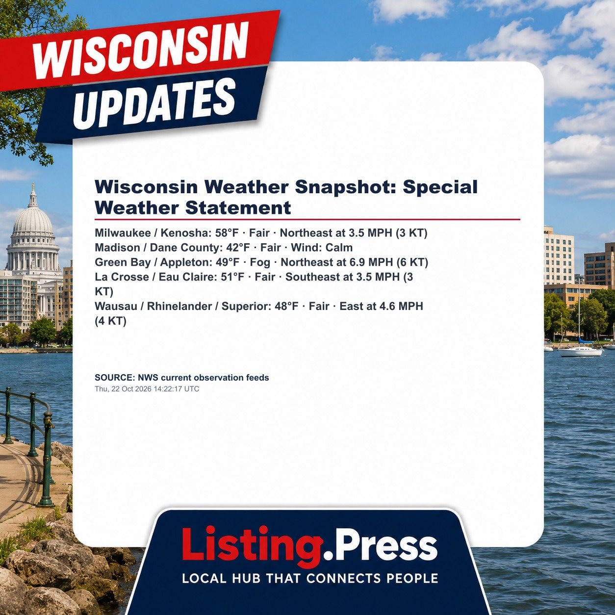 Wisconsin Weather Snapshot: Special Weather Statement