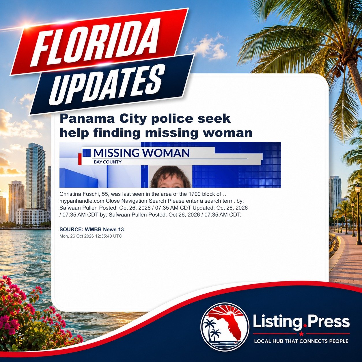 Panama City police seek help finding missing woman
