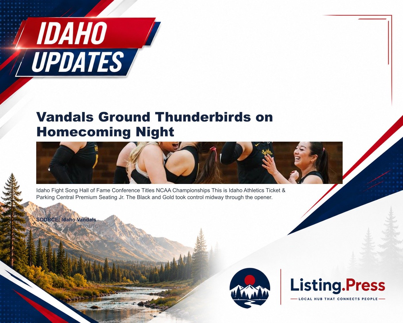 Vandals Ground Thunderbirds on Homecoming Night
